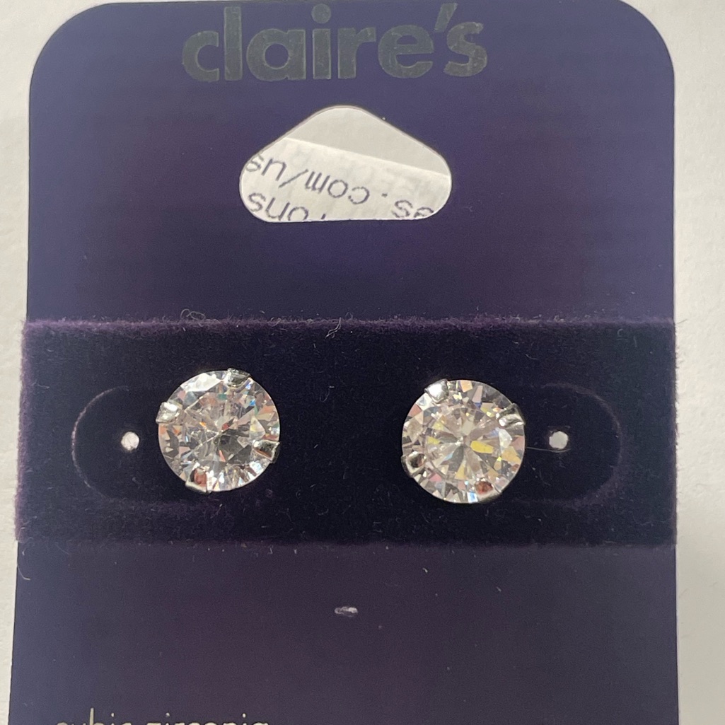 Large 6mm Sterling Silver Studs Nwt C Luxe Hypoallergenic 12$
